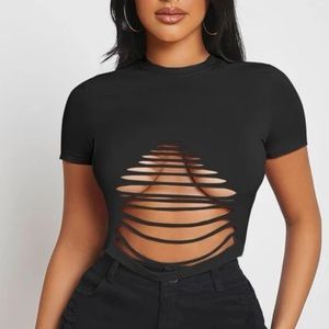 Ripped crop top